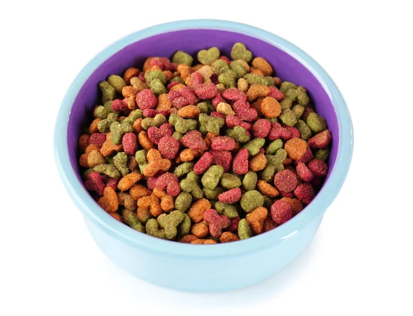 Cat food in bowl — Stock Photo, Image
