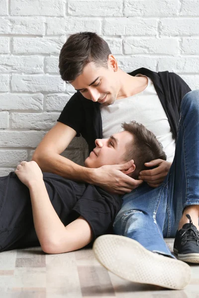 Heureux gay couple — Photo