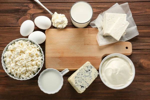 Färska mjölkprodukter — Stockfoto