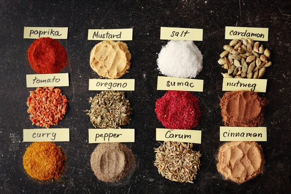 Various kinds of spices — Stock Photo, Image