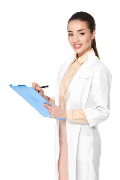 Mulher jovem farmacêutica — Fotografia de Stock