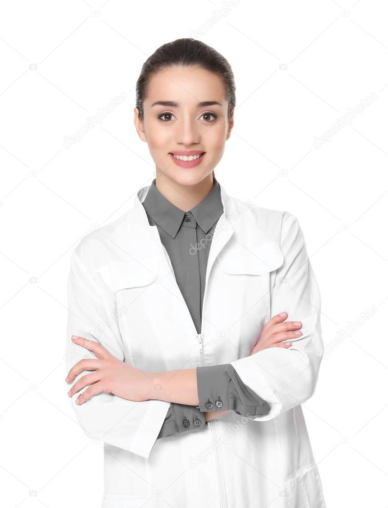 Young woman pharmacist  