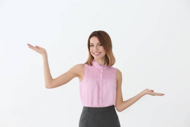 Genç güzel kadın.  