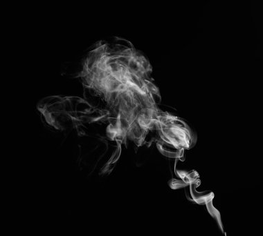 Beyaz duman swirls  
