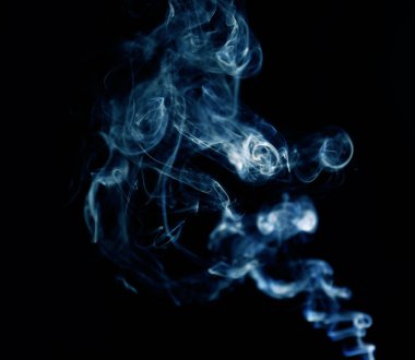 Beyaz duman swirls  