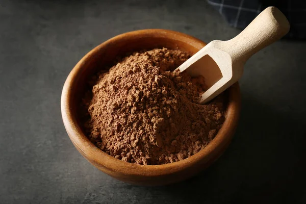 Bowl with cocoa powder — Stock Photo, Image