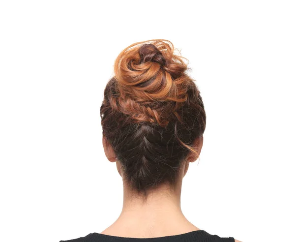 Mulher com penteado moderno — Fotografia de Stock