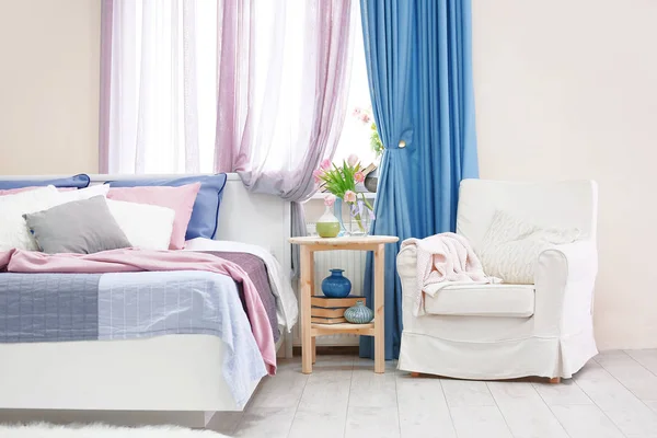 Interior of modern bedroom — Stock Photo, Image