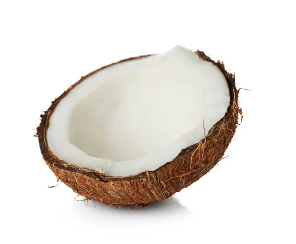 Smakelijke kokosnoot helft — Stockfoto