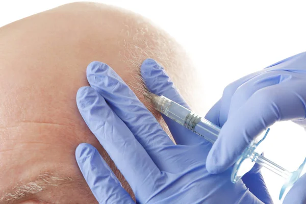 Homem a receber injeção estimulante — Fotografia de Stock