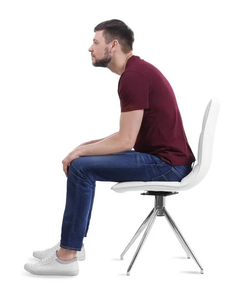 Man sitting on chair — Stock Image Man sitting on chair Stock Picture