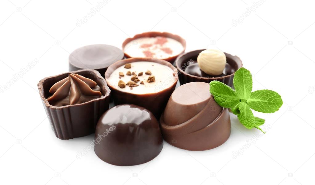 Delicious chocolate candies 
