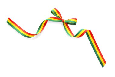 Şerit yay Bolivya bayrağının renkleri 