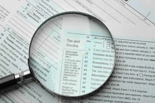 Formulario de declaración del impuesto sobre la renta —  Fotos de Stock