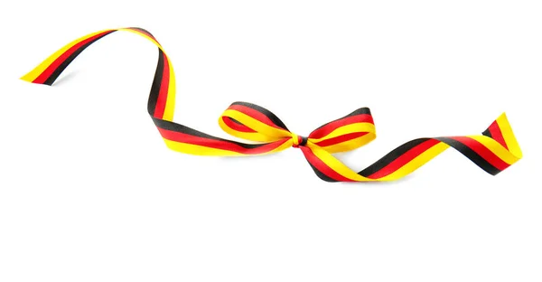 Ribbon in colors of German flag — Stock Photo, Image