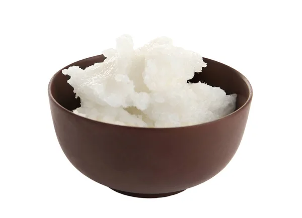 Bowl with coconut oil — Stock Photo, Image
