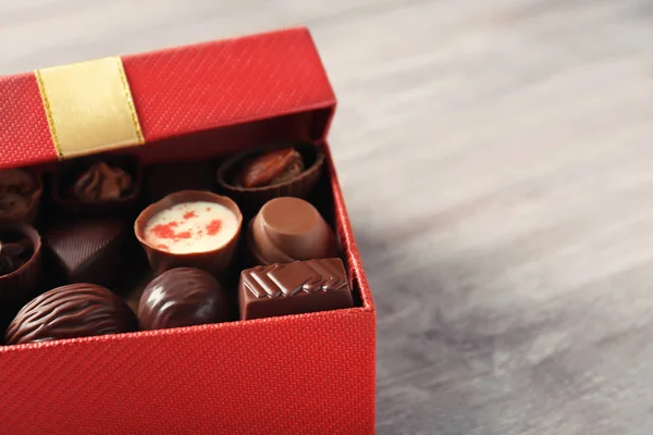 Gift box with delicious candies