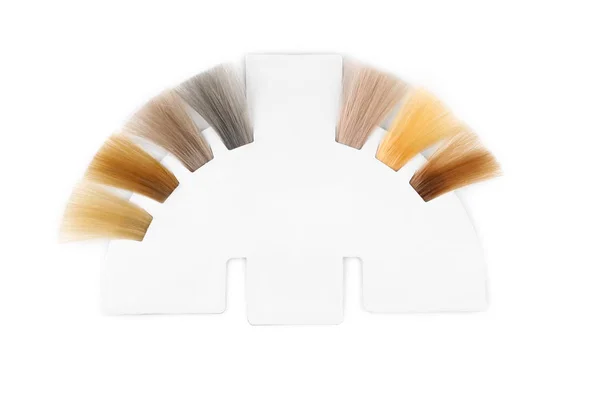 Palette of hair colors samples — Stock Photo, Image