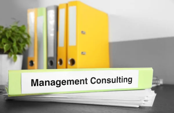 Folder with label MANAGEMENT CONSULTING