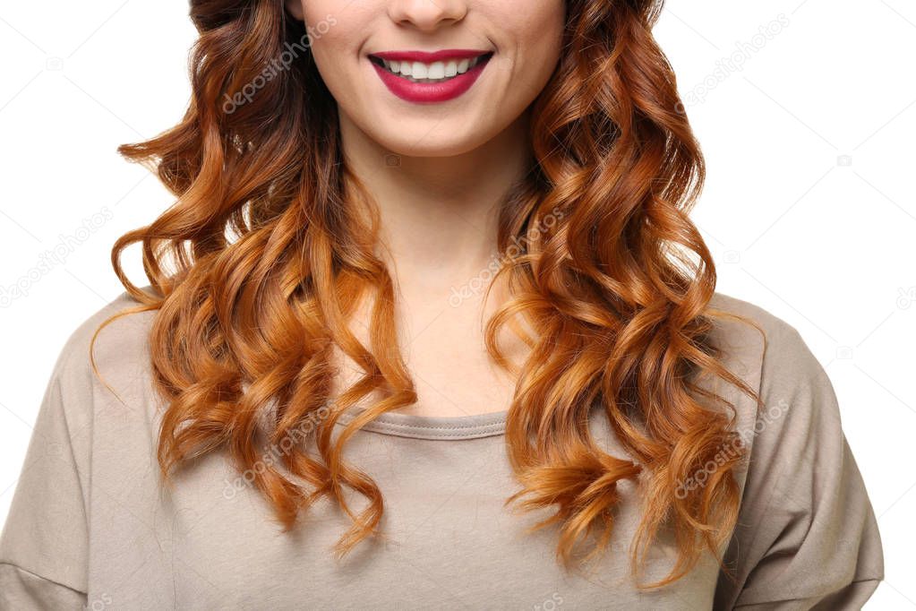 Woman with modern hairstyle 