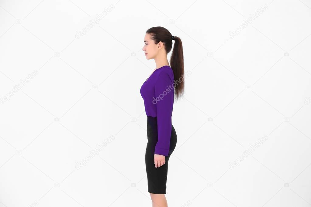 Young woman with good Posture
