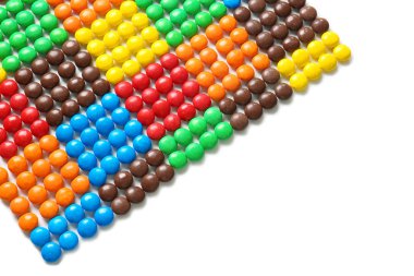 Lezzetli renkli şekerler 