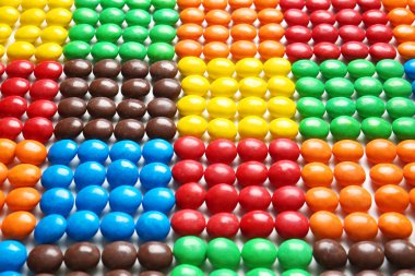 Lezzetli renkli şekerler