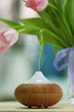 Aroma Yağ Difüzörler ve çiçekler  