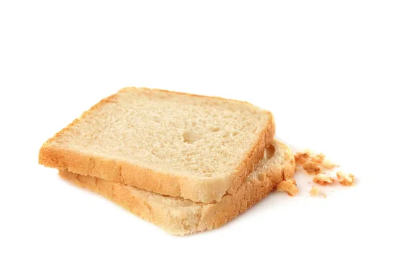Bitar av skivat bröd — Stockfoto