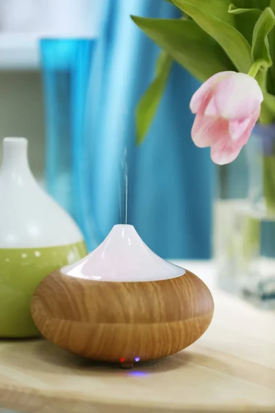 Aroma oil diffusers and flower — Stock Photo, Image
