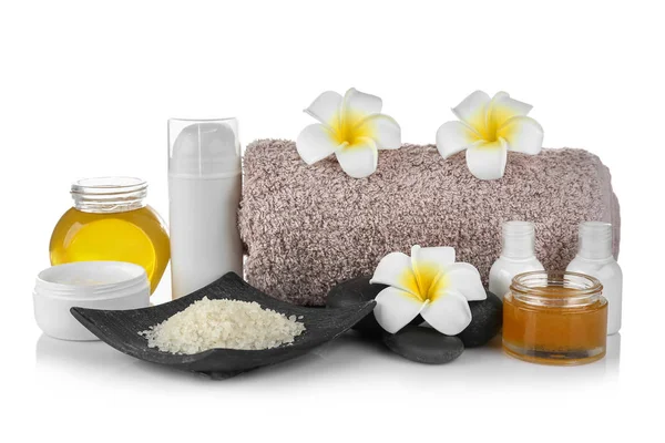 Spa-miljö med honung och näringsämnen kosmetiska — Stockfoto