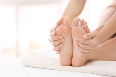 Ayak masaj spa salonda, portre