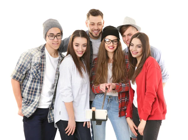 Happy young friends taking selfie — Stock Photo, Image