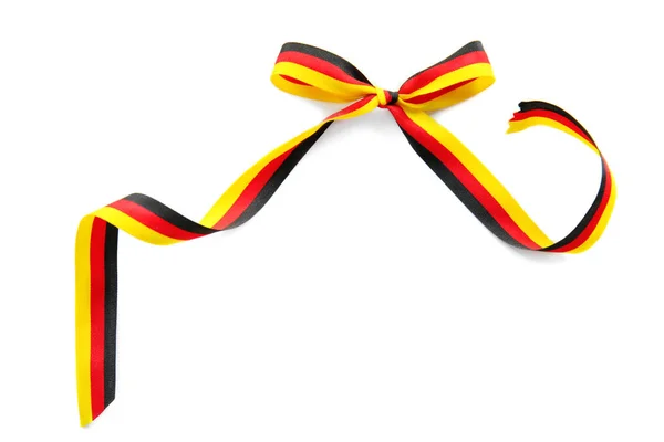 Ribbon in colors of German flag — Stock Photo, Image