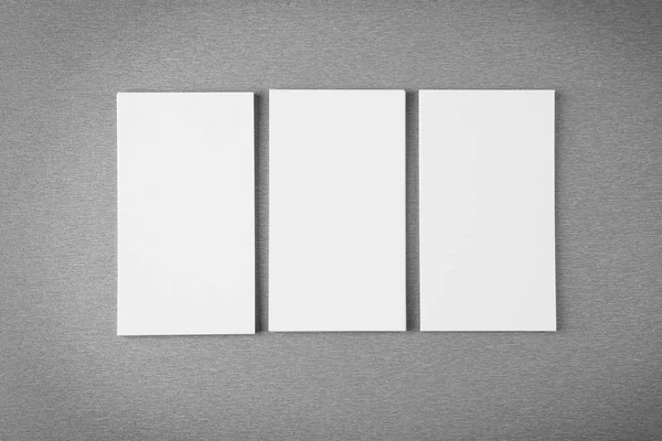 Blank paper cards for branding