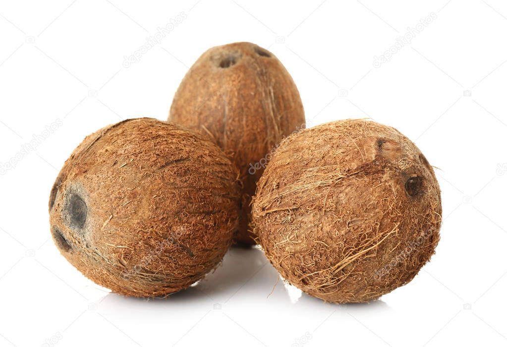 ripe tasty coconuts  
