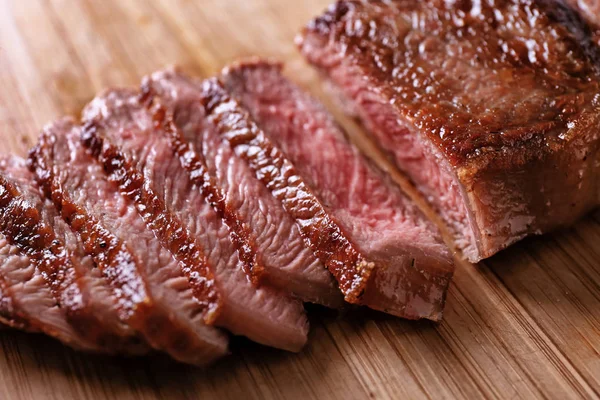 Sliced tasty steak — Stock Photo, Image