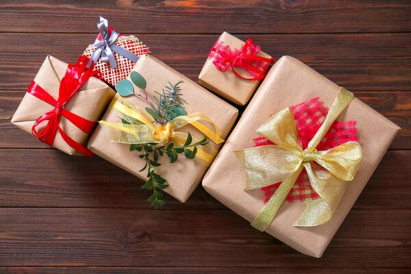 Trendy packed gift boxes