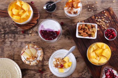 Lezzetli farklı tatlılar