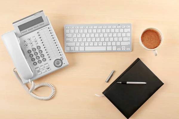 Werkplek voor technische ondersteuning-agent — Stockfoto