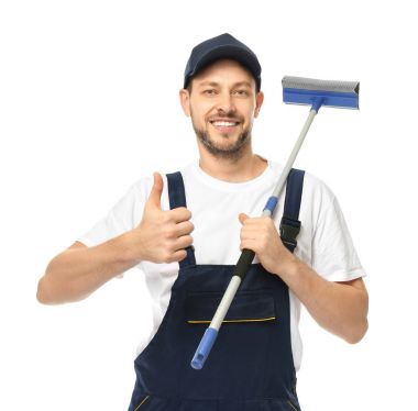Genç pencere temizleyici 