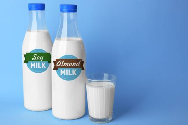 Badem, Soya süt şişe  