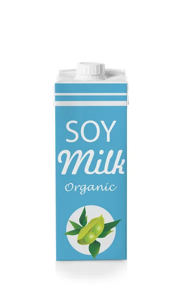 Confezione di latte di soia — Foto Stock