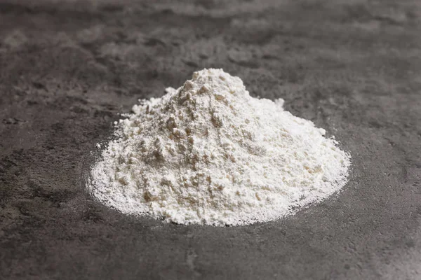 Heap of flour on table — Stock Photo, Image