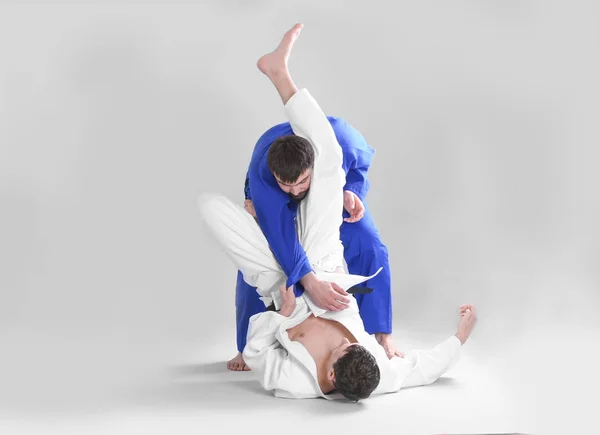 Hombres practicando artes marciales —  Fotos de Stock