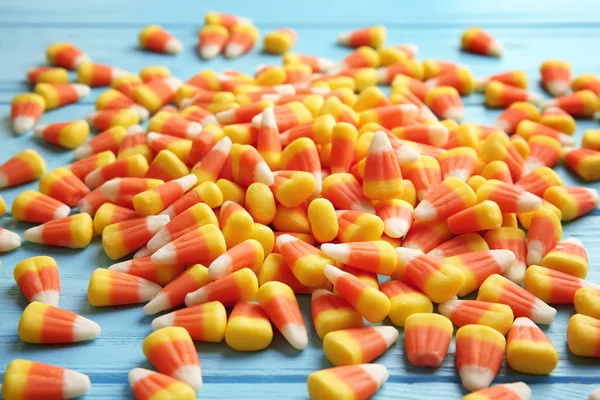 Colorful Halloween candy corns — Stock Photo, Image