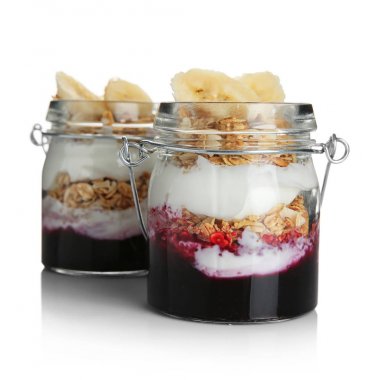 Lezzetli tatlılar Cam Kavanoz