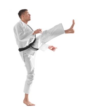 Kimono içinde sportif delikanlı