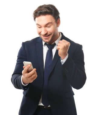 Yakışıklı genç adam. 