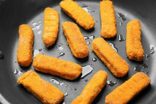 Pan with cheese sticks